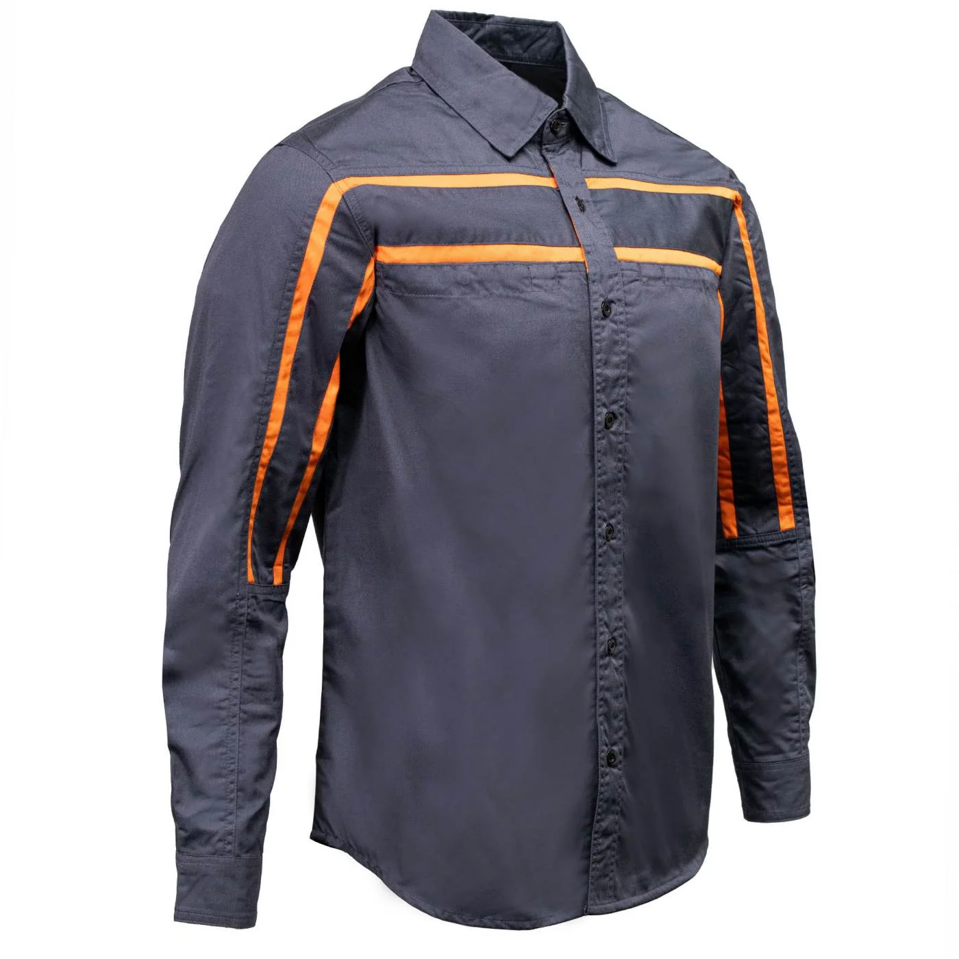 Specialty MMCC Men’s Octane Gray Orange Cotton Mechanic Shirt – MMC16001 Green