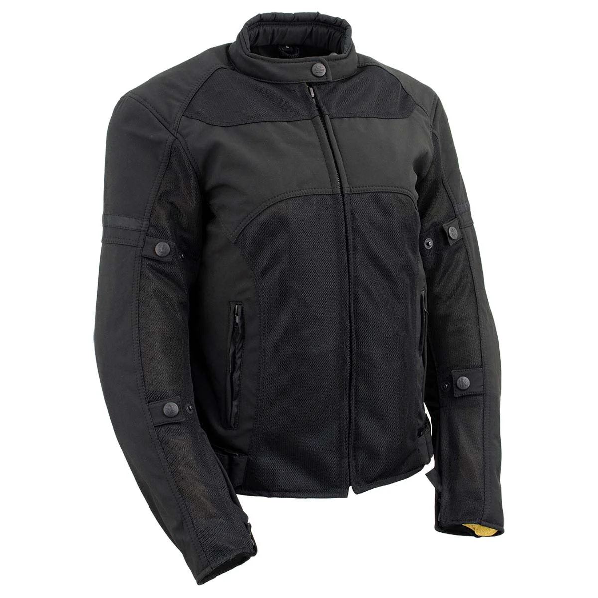 Safe Milwaukee Leather Women’s Cool Racer Black Textile Motorcycle Jacket w CE Armor – MPL22704 Consistent