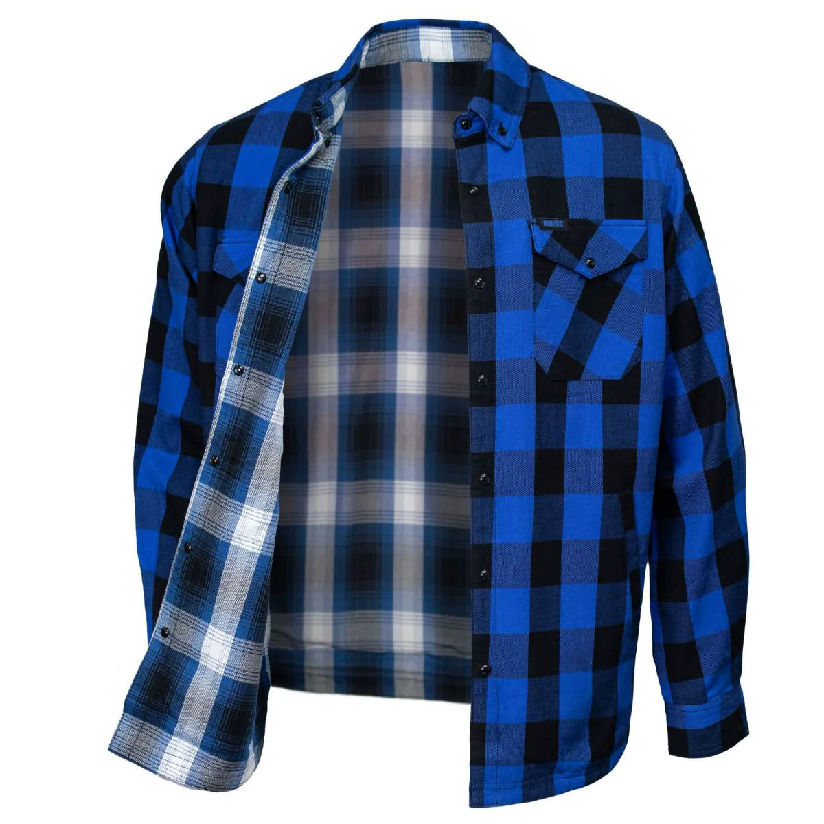 Prestigious MMCC Men’s Maverick Cotton Reversible Flannel Shirt – MNG11802 Detailed