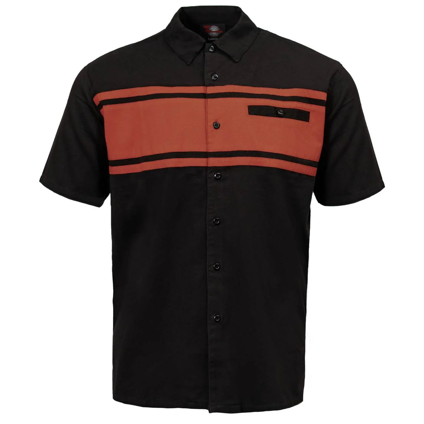 Luxury MMCC Men’s Gear Head Black Texas Orange Mechanic Shirt – Microfiber Panel – MMC16018MMCC Gear Head Mechanic Shirt Traditional