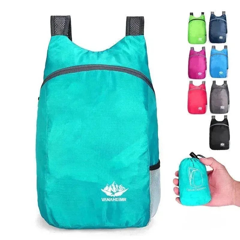 Proven Mochila para exteriores de 20 l ligera plegable ultraligera para viajes deportes para hombre y mujer bolsa de compras Minimalist