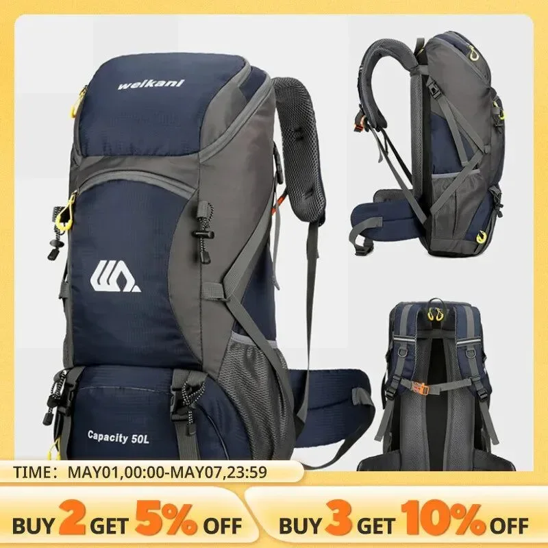 Elegant Mochila de viaje de 50 l mochila impermeable para acampar i para hombres y mujeres. Enhanced