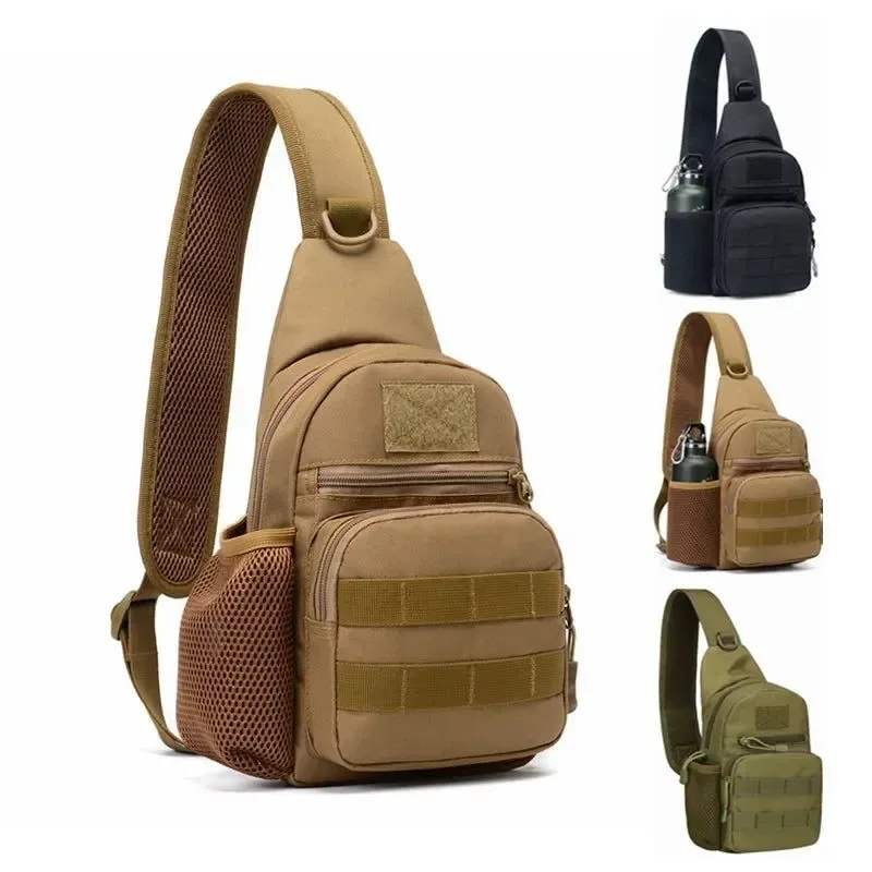 Lightweight Bolso de hombro táctico para exteriores – Bandolera de nailon para caza y deportes al aire libre Fine