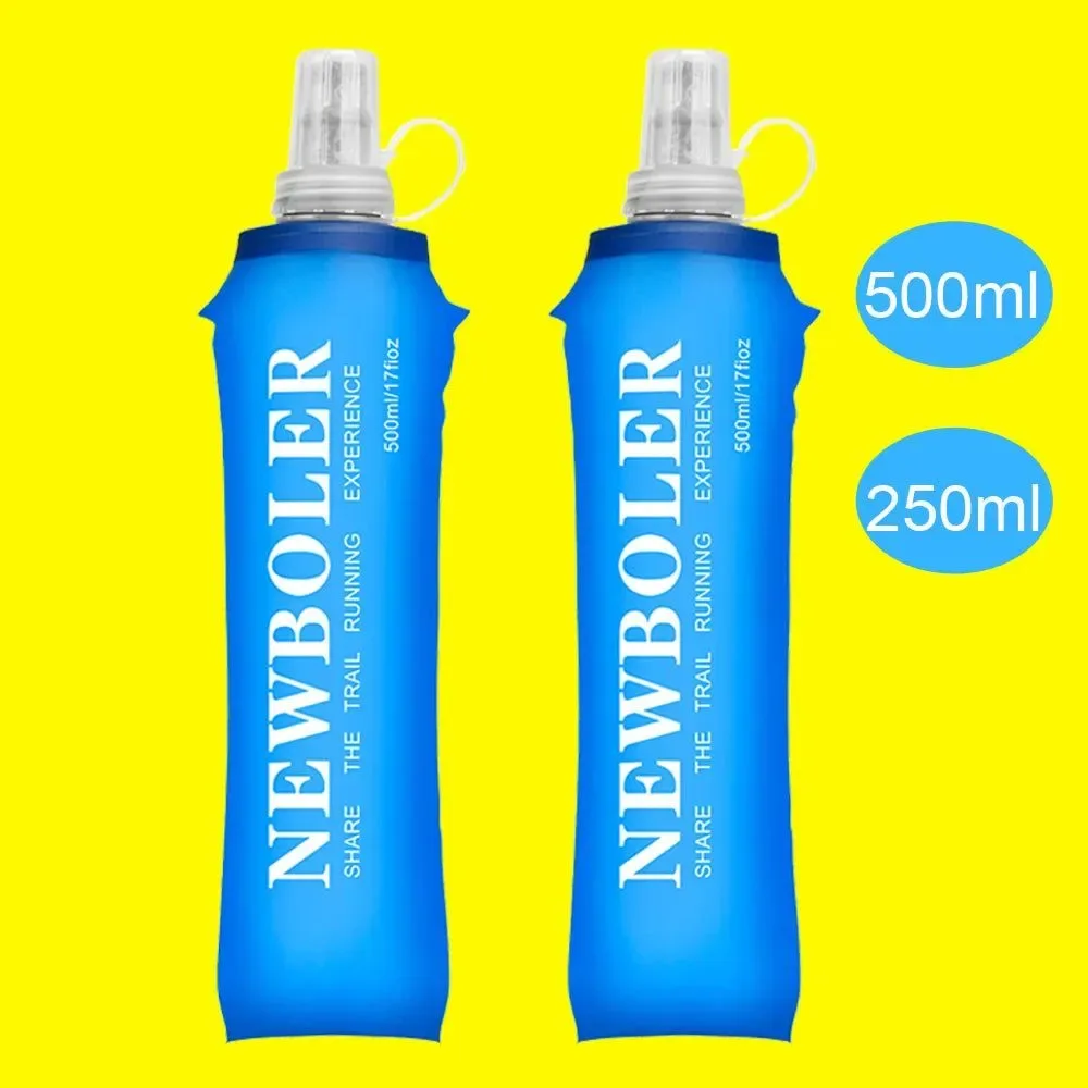 Versatile Botella de agua plegable de TPU de 250 ml y 500 ml i para deportes correr acampar y hacer senderismo. Traditional