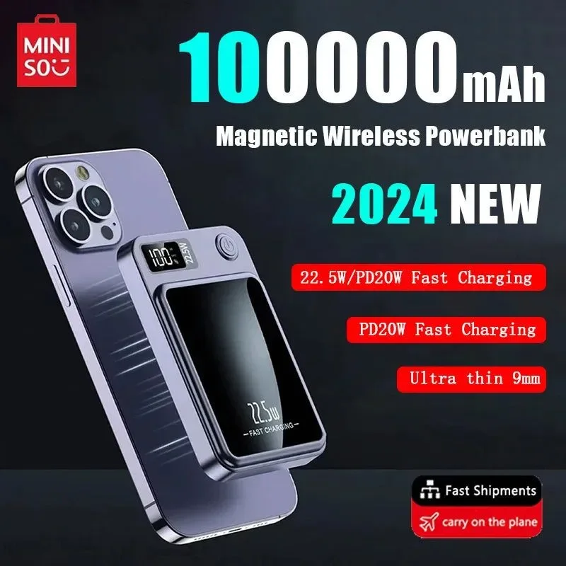 Lightweight Cargador rápido mini portátil tipo C de 100 000 mAh Professional