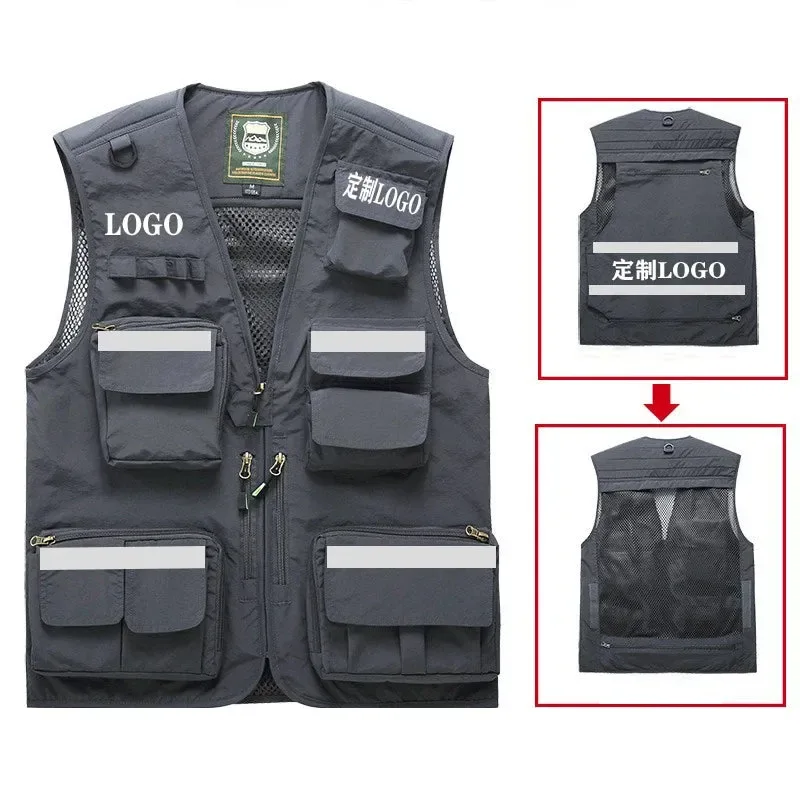 Specialty Chaleco de seguridad con múltiples bolsillos reflectante con logotipo personalizado tallas S-7XL para gestión de emergencias y rescate. Reliable