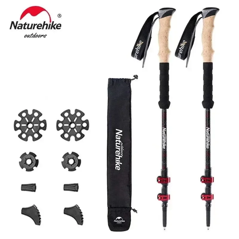Sophisticated Bastones de trekking de fibra de carbono 2024 bastones telescópicos plegables para turismo y senderismo Relaxed