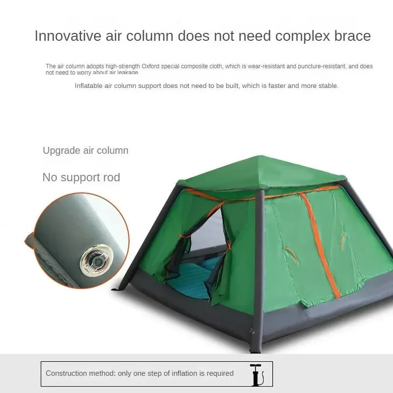 Exceptional Tienda inflable automática impermeable para 2-3-4 personas Tienda de campaña de aire Functional
