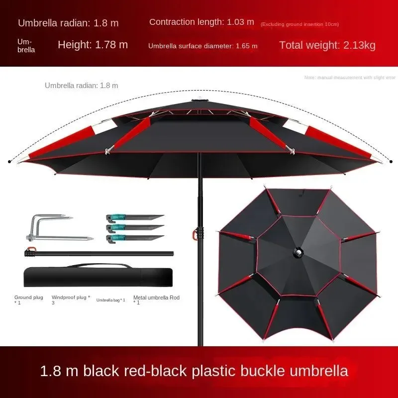 Fashionable Paraguas de pesca al aire libre plegable impermeable y resistente al sol 1 8-2 6 m PRESUPUESTO Smart