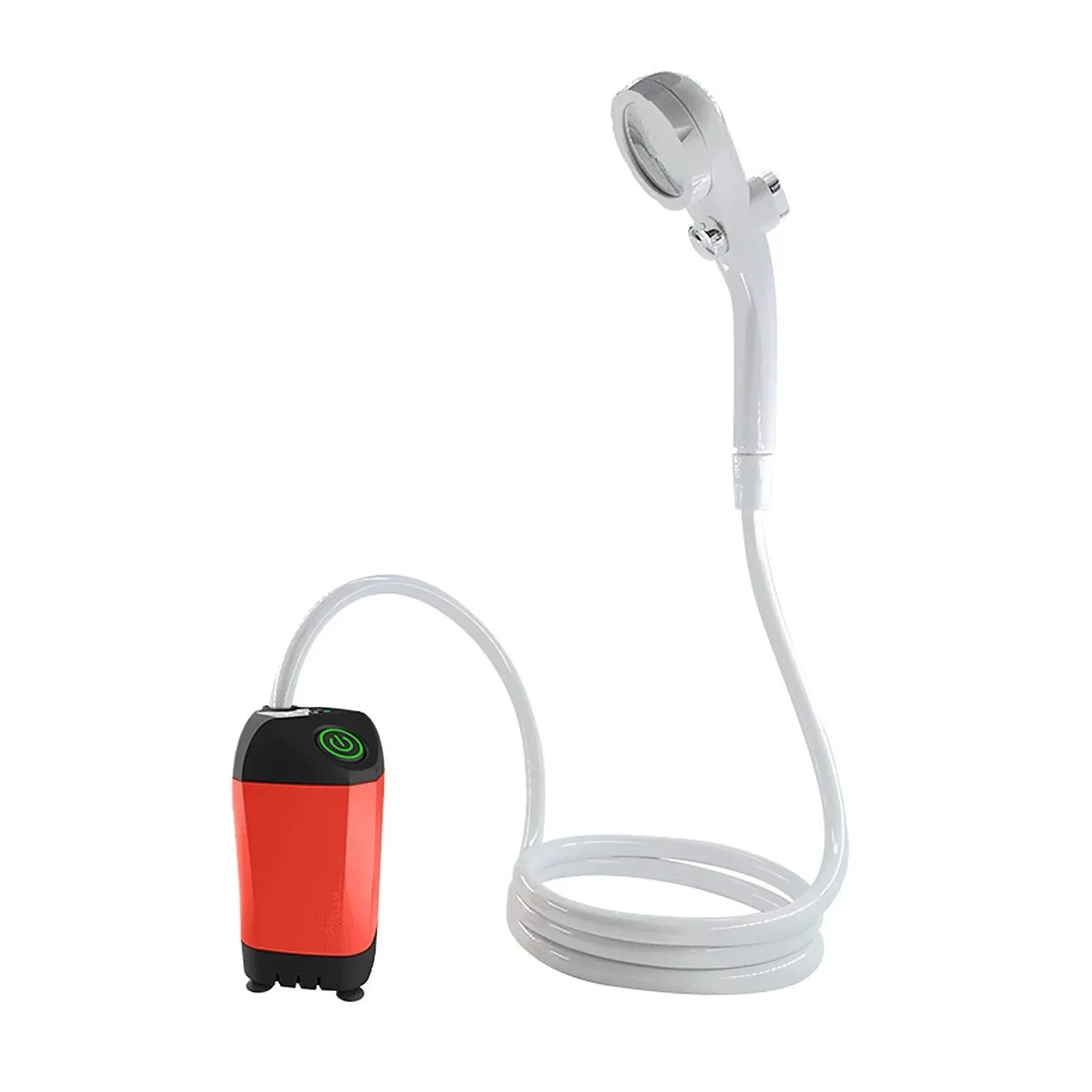 Eco-Friendly Bomba de ducha eléctrica portátil para camping – Resistente al agua IPX7 con indicador de temperatura para senderismo mochilerismo viajes playa y baño de mascotas High-Grade