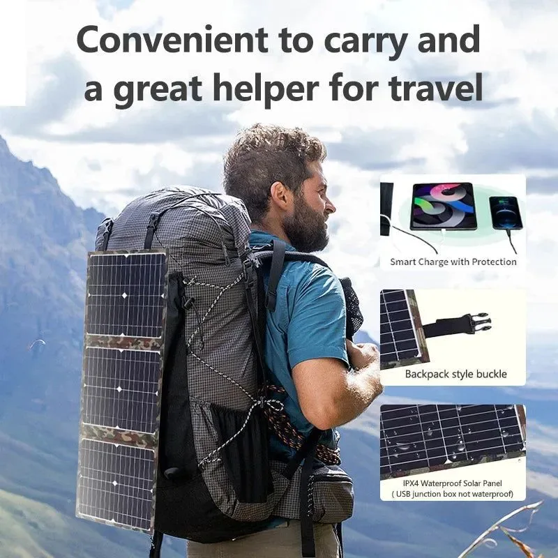 High-End Kit de panel solar plegable de 800 W con controlador MPPT y estación de energía portátil para camping coche barco y caravana. Exclusive