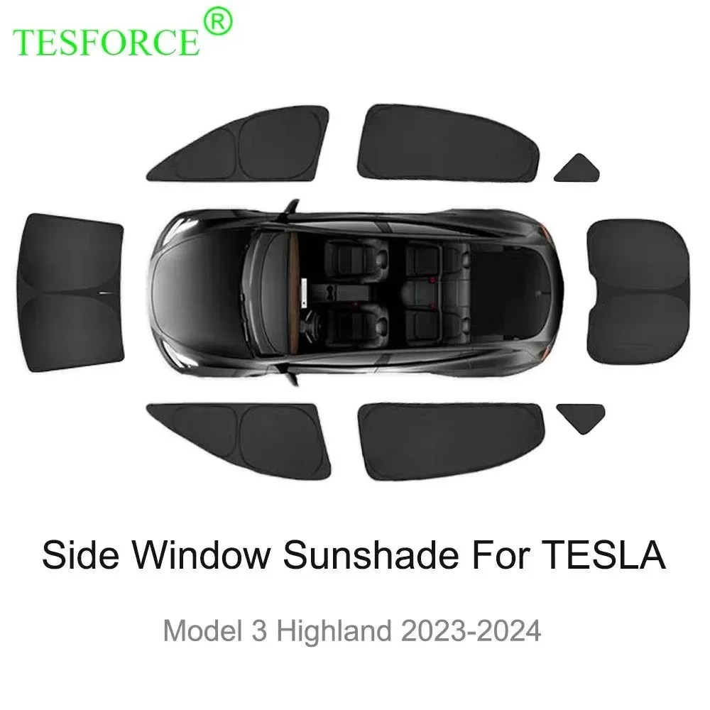 Comfortable Parasol de privacidad para Tesla Model 3 Highland parasol personalizado para ventanillas laterales y techo solar High-Grade