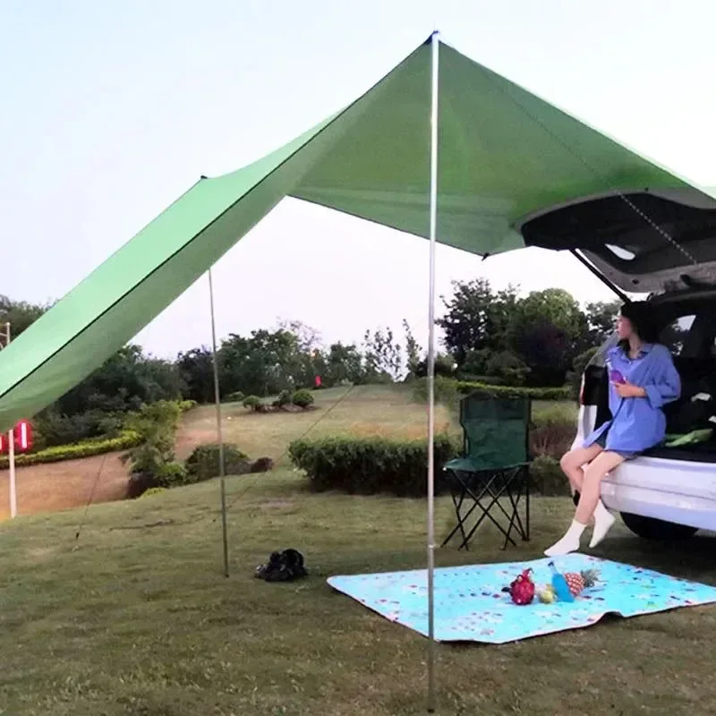 Traditional Toldo lateral portátil para coche protección instantánea contra el sol y la lluvia. Toldo de 300 x 200 cm resistente a los rayos UV i para camping y picnics. Exclusive