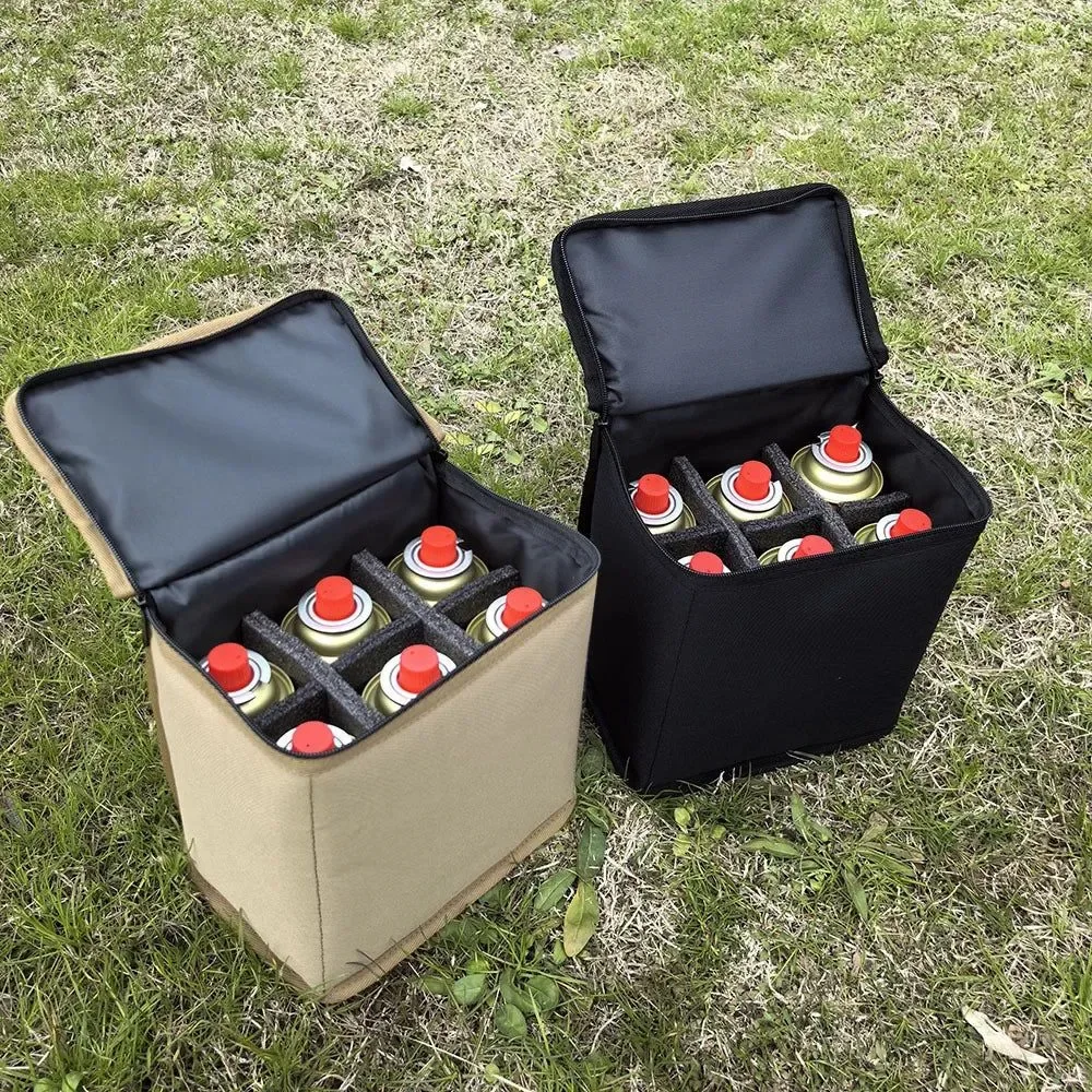 Excellent Bolsa de almacenamiento para bombonas de gas de camping funda protectora portátil para cocinar al aire libre y bombonas de combustible Dependable