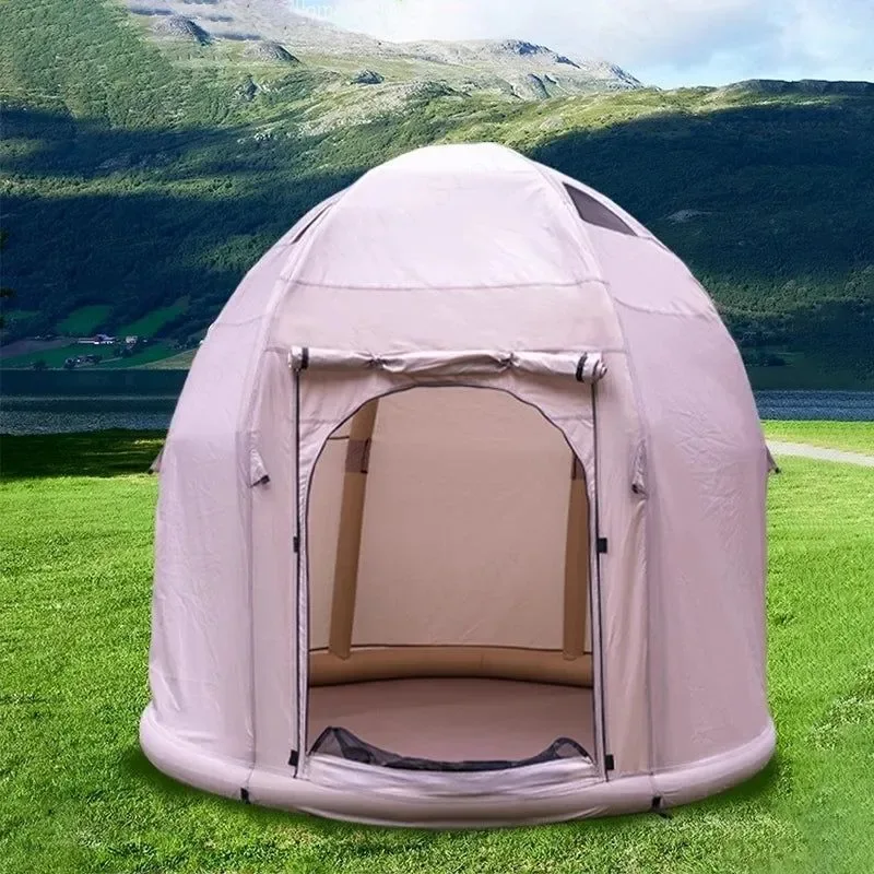 Crafted Self-Inflating Air Tent – Instant Setup Waterproof Shelter for 2-4 Campers User-Friendly