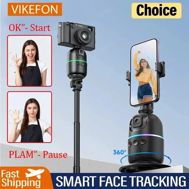 Fast 360° Auto Face Tracking Gimbal Tripod with Gesture Control Remote Artisan
