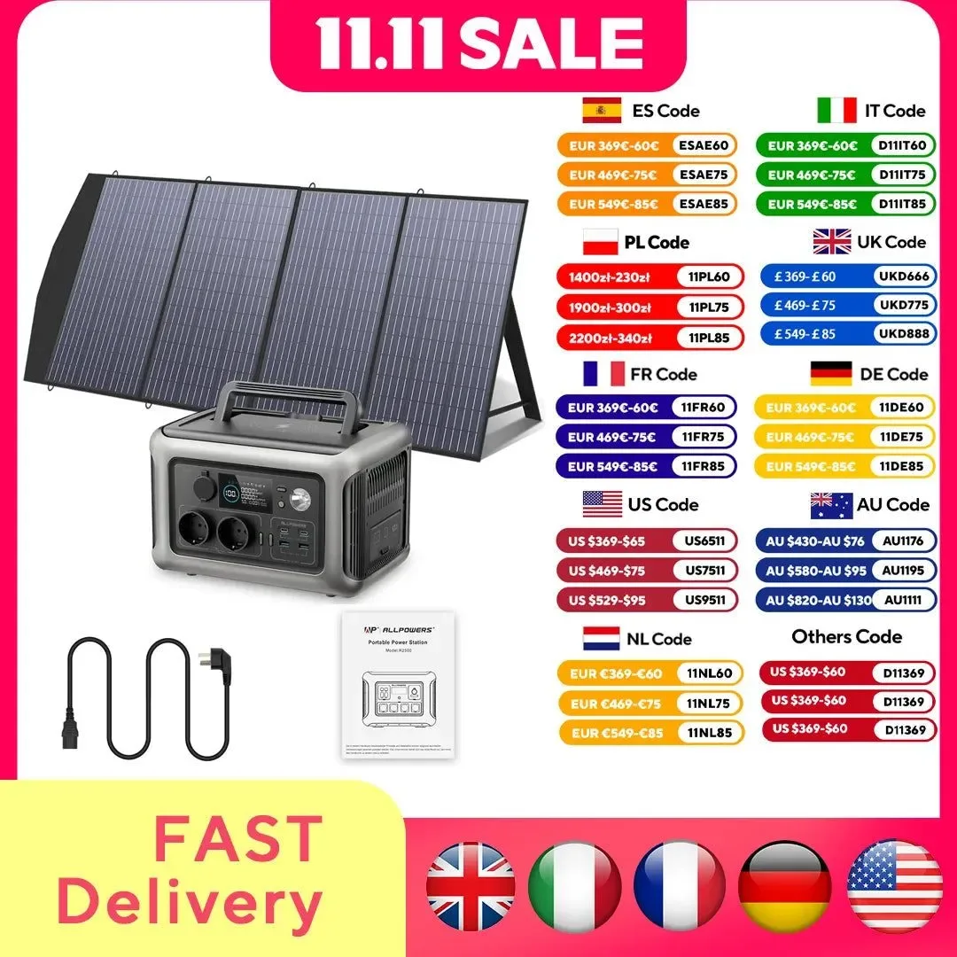 Stylish 600W 299Wh Portable Power Station with Optional Solar Panel – LiFePO4 Solar Generator for Camping Home Excellent