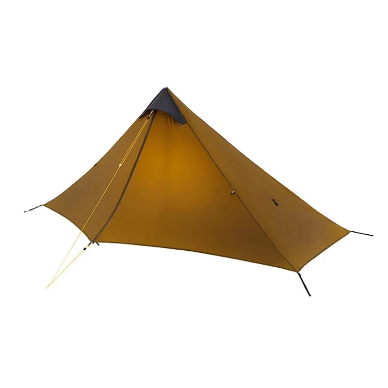 Detailed FLAME S CREED Lanshan 1 Ultralight Tent – 1 Person 15D Silnylon Backpacking Shelter 4-Season Double Layer High-End