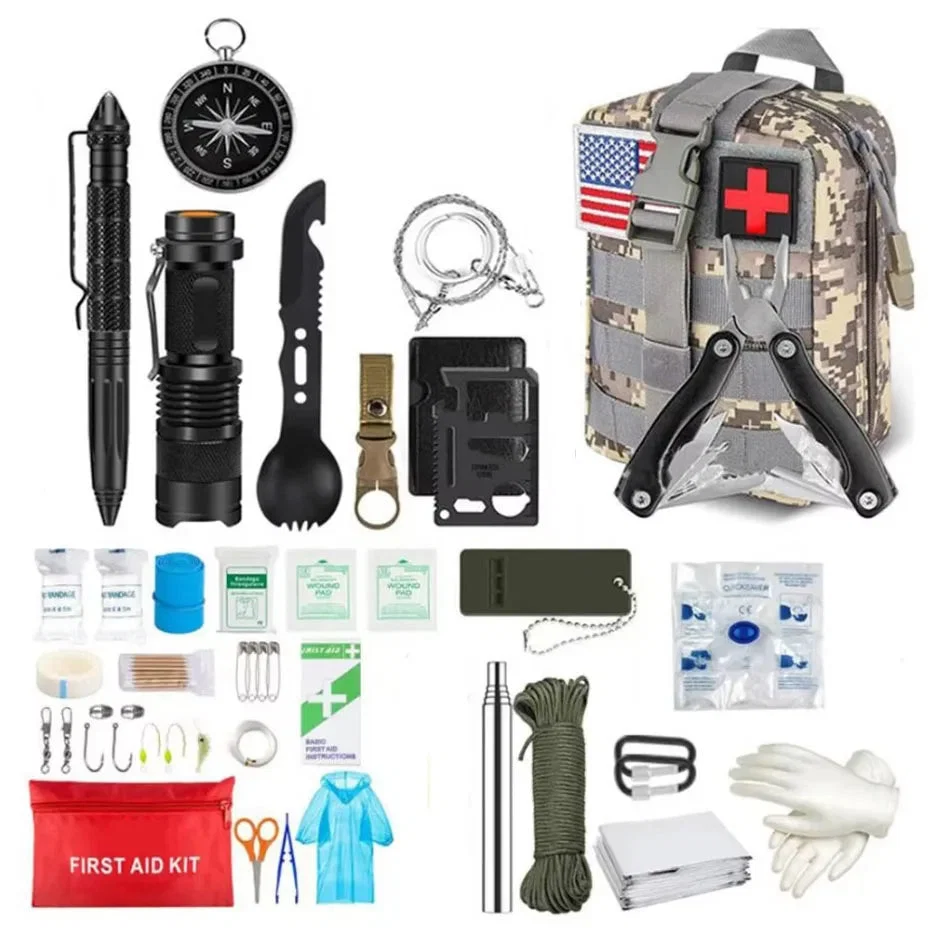 Sophisticated MOLLE IFAK Survival First Aid Kit Full Set – Outdoor Trauma Bag for Camping Hiking Adventures Optimized