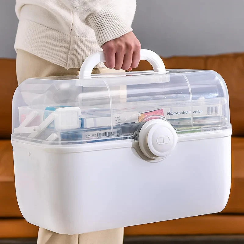 Stylish 3-Layer Foldable First Aid Medicine Storage Box – Portable Multi-Compartment Organizer 3-Layer Foldable First Aid Medicine Storage Box – Portable Multi-Compartment Organizer Reliable