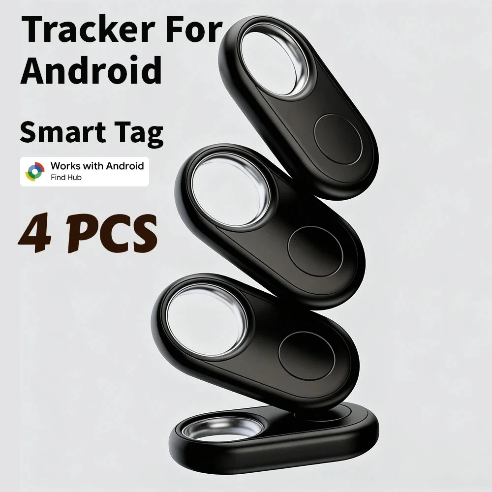 Quality 4-Pack Android Bluetooth Tracker Google Find Hub Compatible Convenient