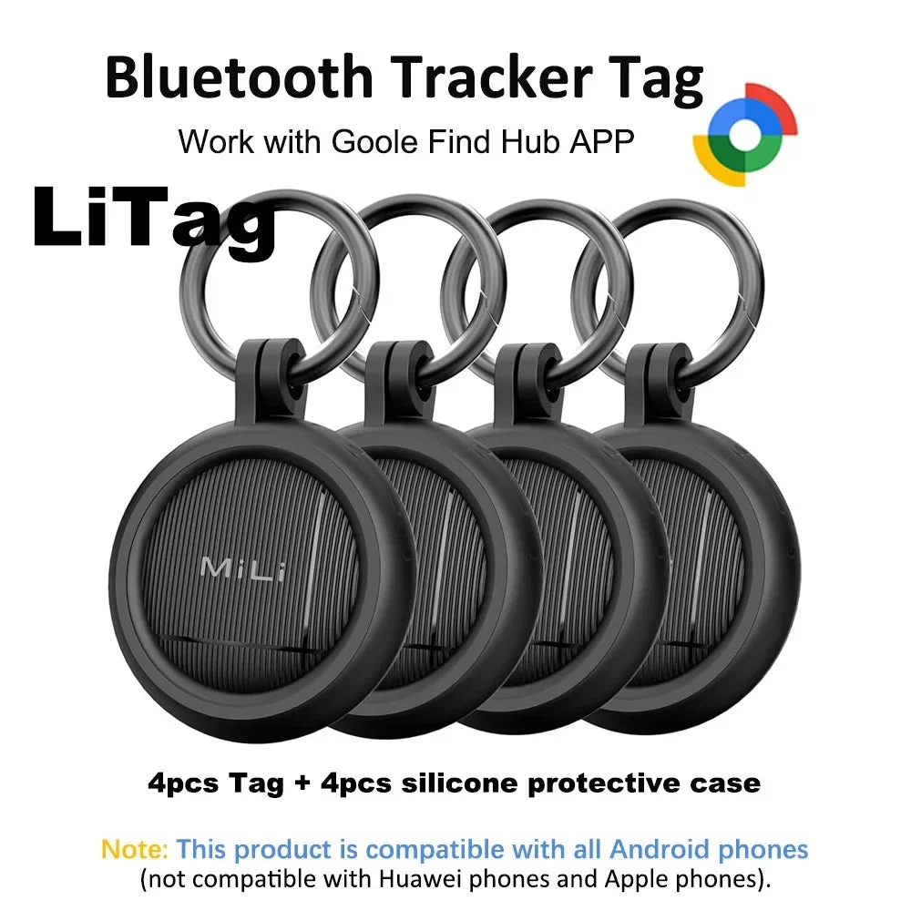 Sustainable Leapii Bluetooth Tracker Tag – Google Find Hub Compatible Anti-Lost Smart Tag for Keys Luggage Bags Authentic