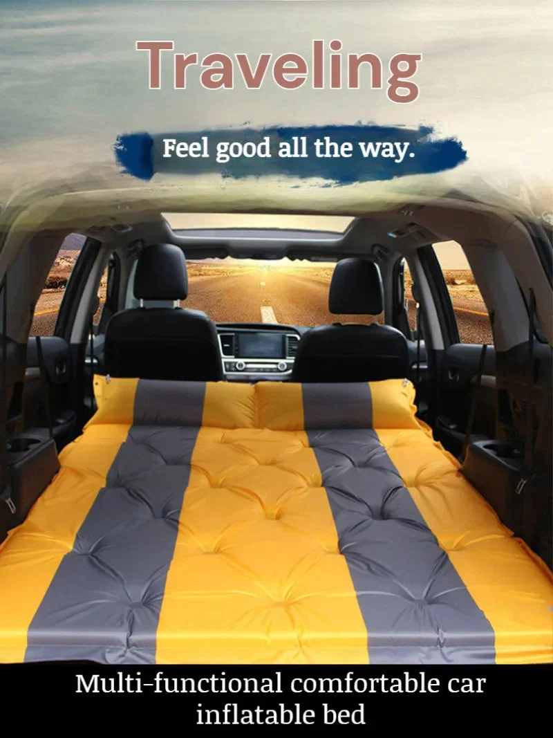 Pure SUV Car Folding Air Mattress – Portable Inflatable Back Seat Sleeping Pad for Travel SUV Car Folding Air Mattress – Portable Inflatable Back Seat Sleeping Pad for Vehicle Trunk Travel Crafted