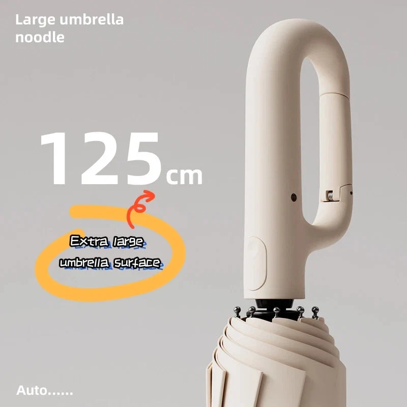 Advanced Extra Large Auto-Open UV Rain Umbrella – 10-Bone Ring-Buckle Folding Extra Large Auto-Open UV Rain Umbrella – 10-Bone Ring-Buckle Folding Convenient