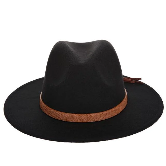Fine Valencia Fedora Hat With Leather Band Casual