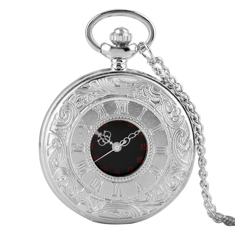 Comfortable Roma Pocket Watch Silver Trendy
