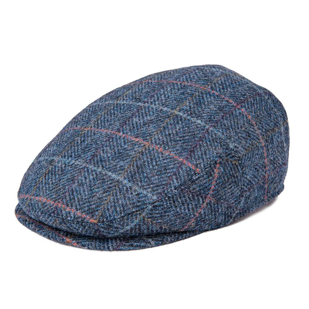 Next-Generation Herringbone Plaid Tweed Flat Cap Eco-Friendly
