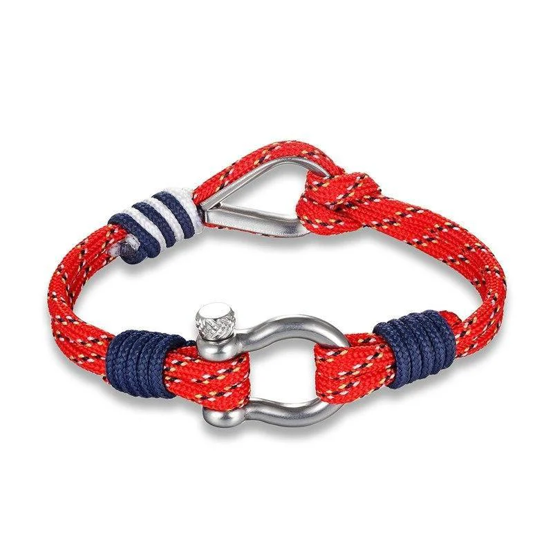 Authentic Double Shackle Parachute Cord Bracelet Soft