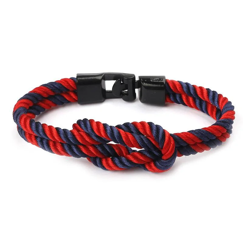 Premium Yacht Knot Striped Rope Bracelet Trendy