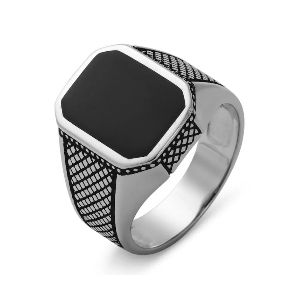 Environmentally Friendly Krist 925 Sterling Silver Signet Ring Trendy