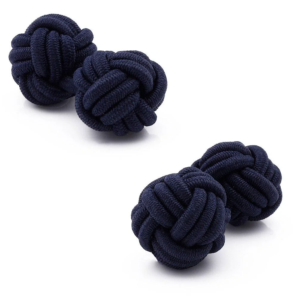 Eco-Friendly Minimalist Knot Cufflinks Fine Crafted