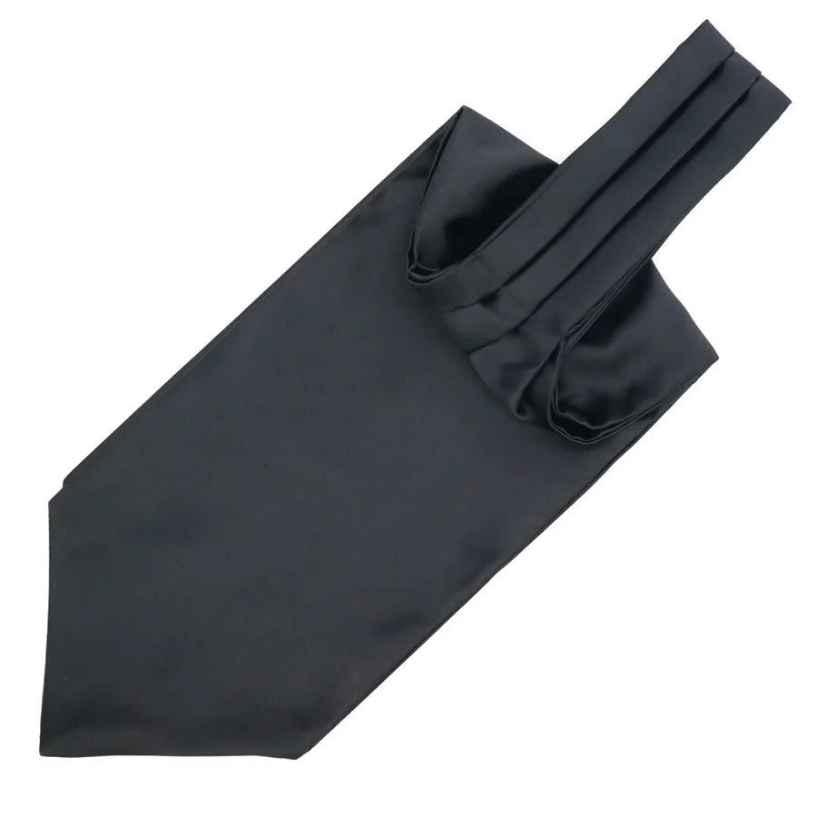 Crafted Solid Ascot Tie Stylish