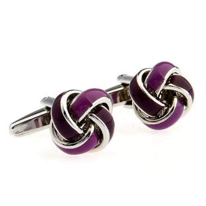 Official Purple Gothic Knot Cufflinks Premium
