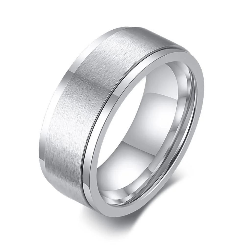 Dependable Magnus Brushed Solid Spinner Ring Trusted