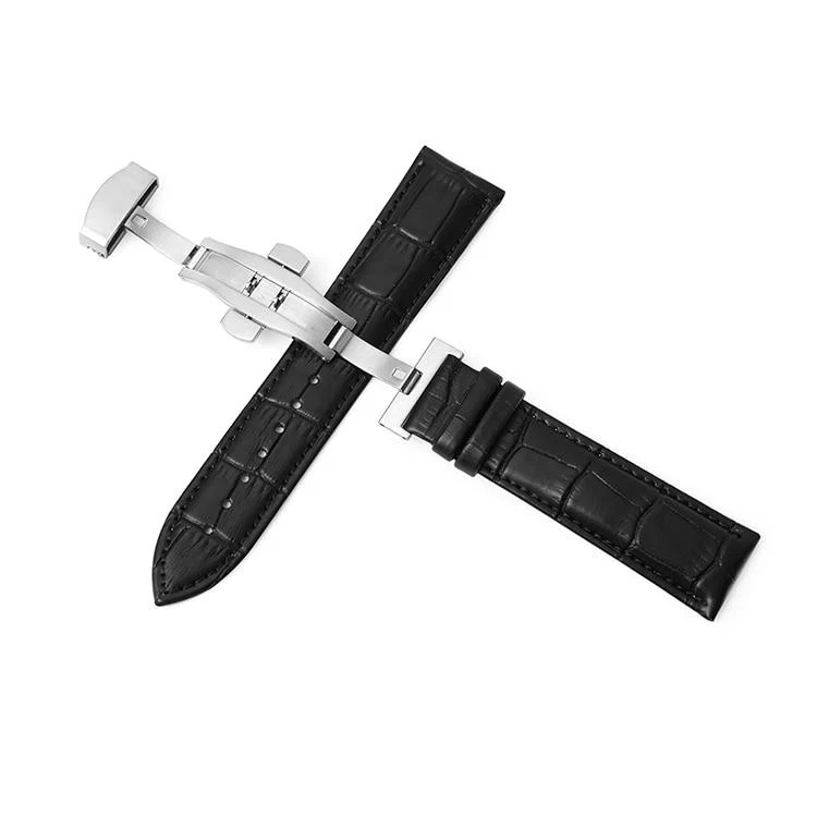 Professional Bormio Vegan Leather Classic Watch Strap With Push Button Deployant Clasp Exclusive