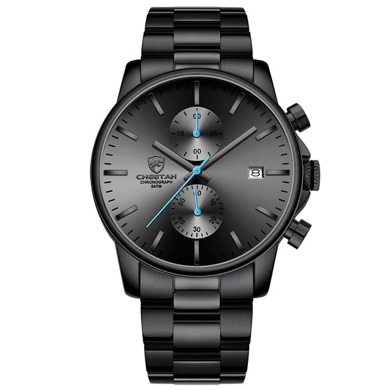 Crafted Nicolas Minimalist Chronograph Watch High-Quality