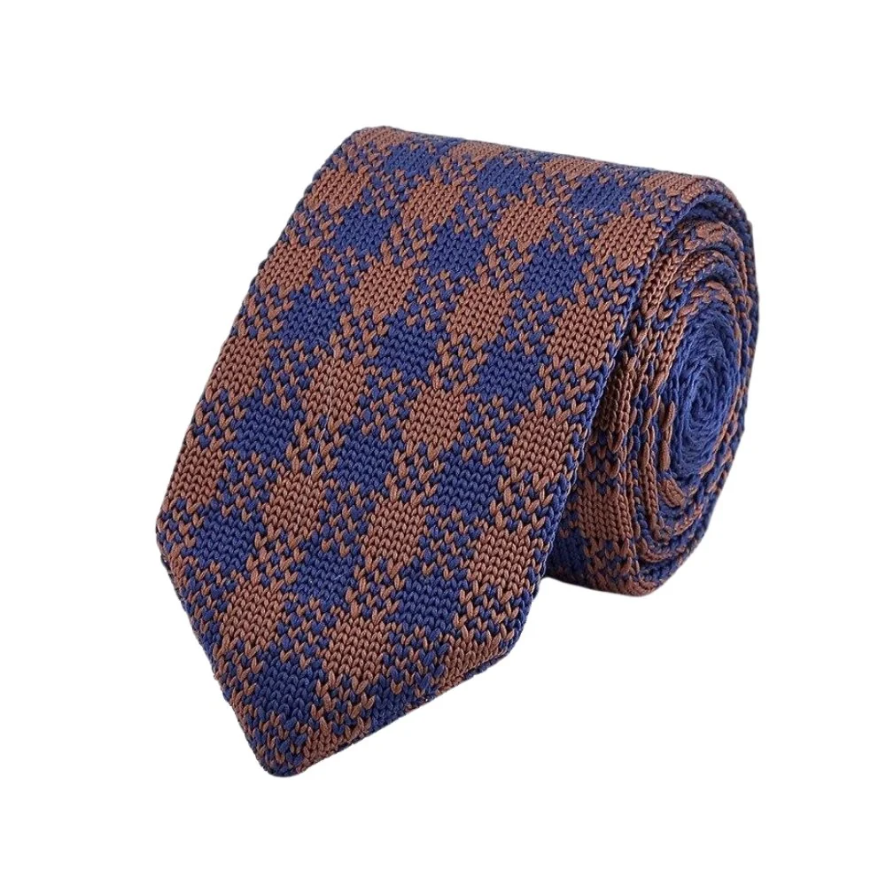 Exceptional Corbata de punto a cuadros Breathable