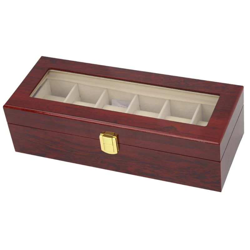 Responsible Moreno Caja organizadora de madera para relojes 2-20 ranuras Stylish
