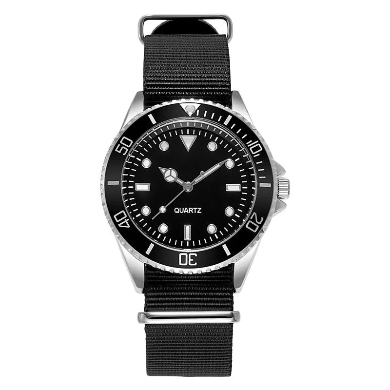 Reusable Victor Reloj deportivo de acero inoxidable con correa de nailon Top-Quality