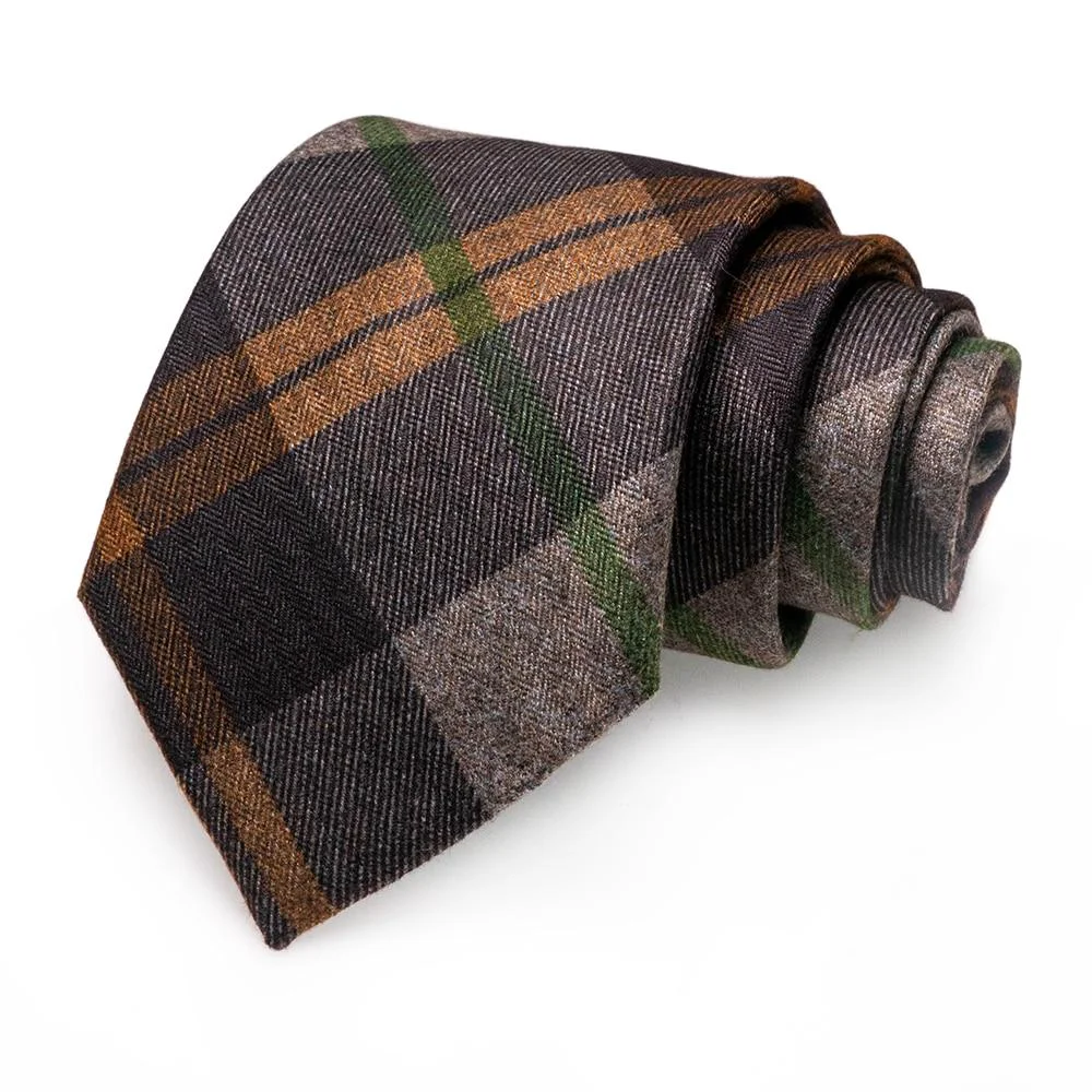 Eco-Friendly Corbata de cachemira a cuadros Consistent