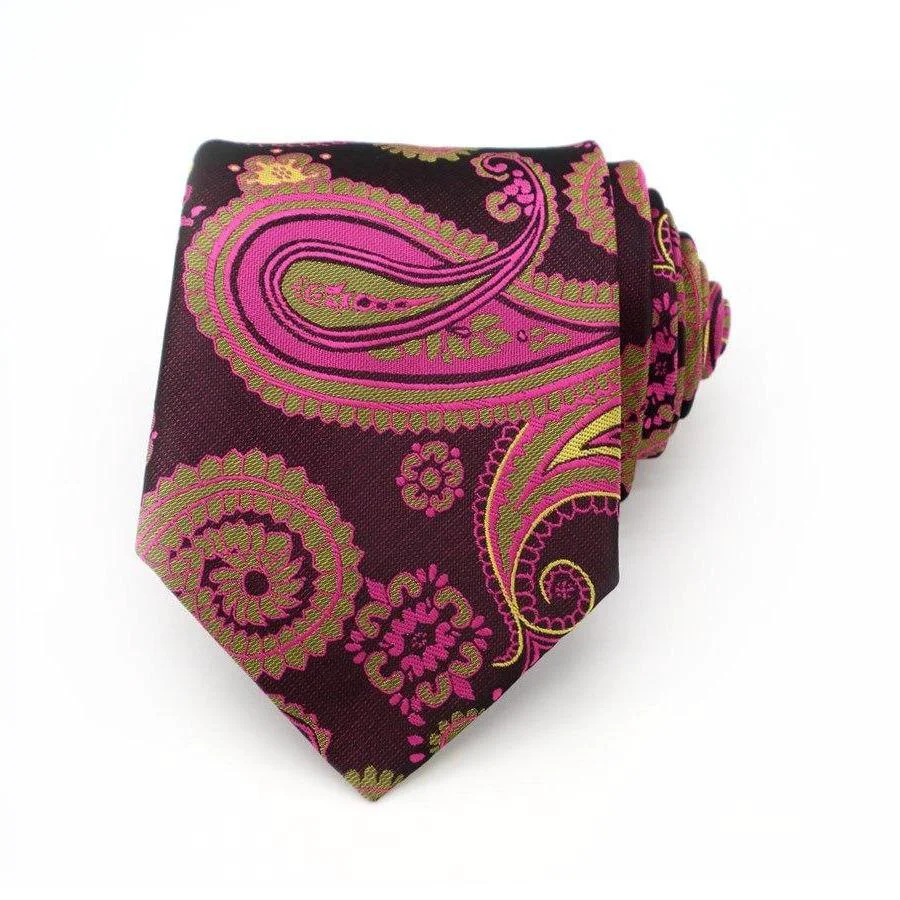 Quality Corbata de seda Jacquard Paisley Refined