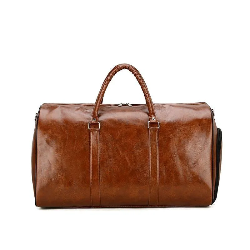 Contemporary Phill Bolsa de viaje de piel de gran capacidad con bolsillo para zapatos Enhanced