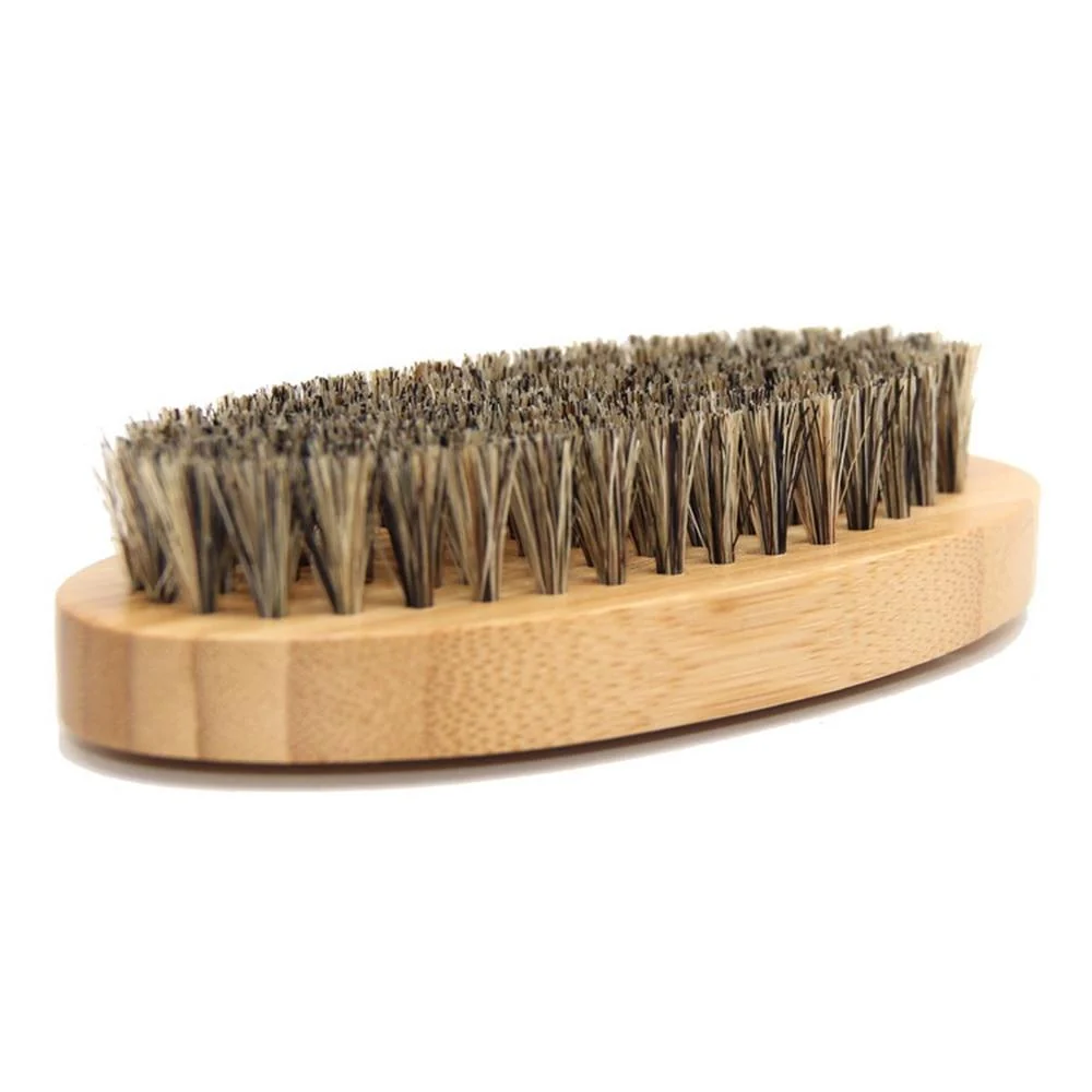 High-Grade Cepillo para barba de cerdas de jabalí y bambú Expertly Made
