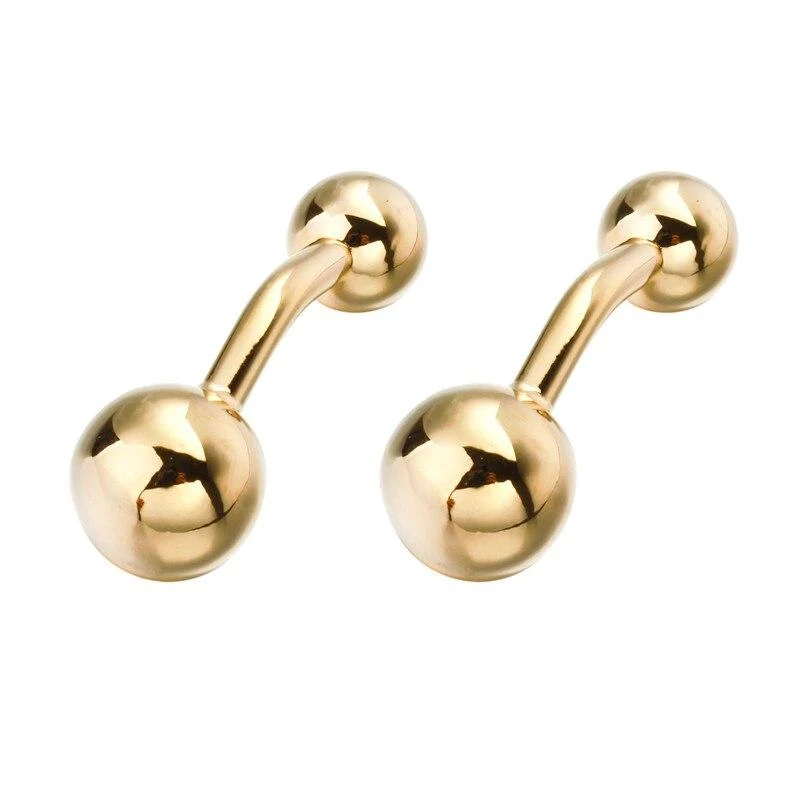 Specialty Gemelos de metal con doble bola Contemporary