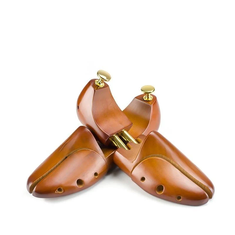 Relaxed Árbol de zapatos ajustable de madera de cedro rojo del tubo gemelo 1 par Refined