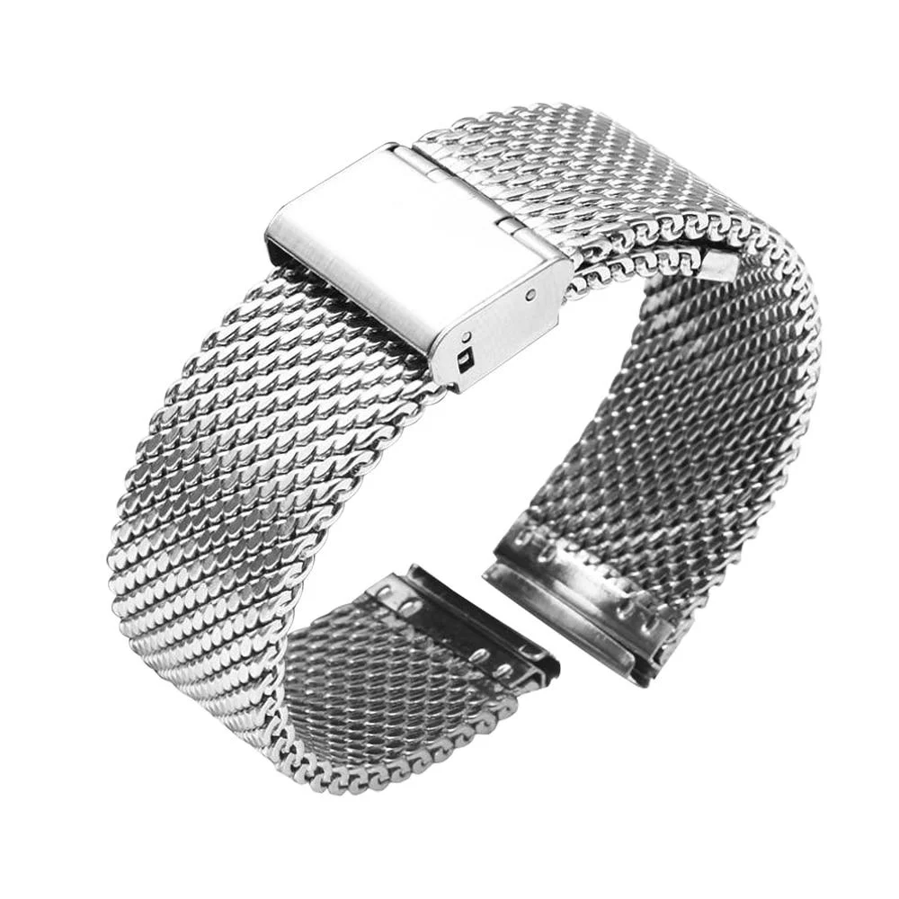 Lightweight Claudio Correa de reloj de malla milanesa de acero inoxidable Consistent